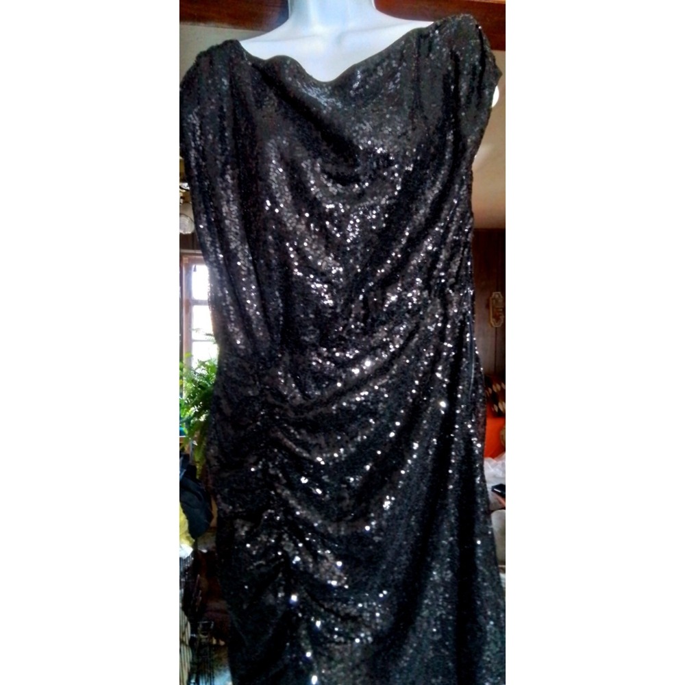Dress, Grace Karin, Black Sequin,  (See Description for measurements.) Off sizes